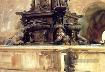 Fontaine de Bologne John Singer Sargent Peinture à l'huile